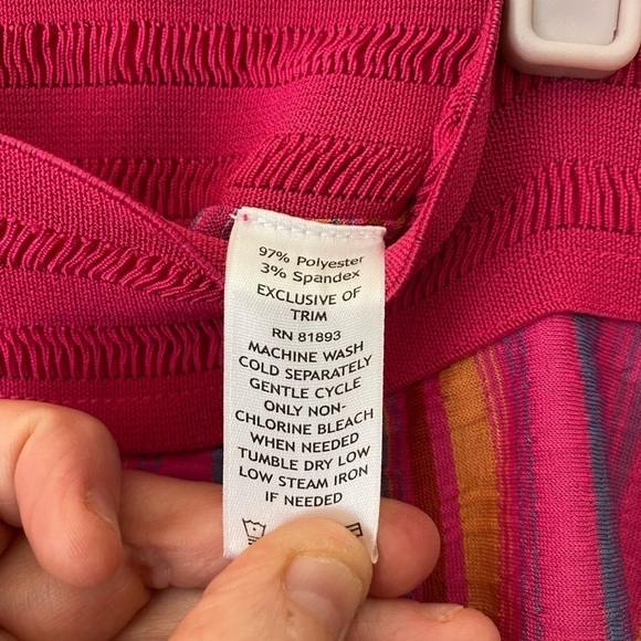 Isaac Mizrahi Striped Maxi Skirt M - Picture 5 of 5